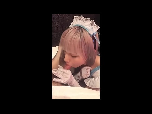 ❤️ Japanski idol [mayuka], kostim francuske sobarice, 1. dio, pušenje i drkanje losionom ❤️ Super porno kod nas ❌